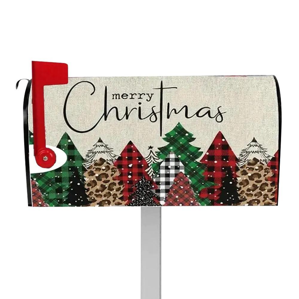 Winter Gnomes Mail Cover Christmas Snowman Letter Post Box Wraps Decor Window Yard