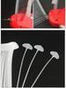 Transparent Fan-Shaped Tag Line with Leaf Fine Glue Needle for Clothing Labels