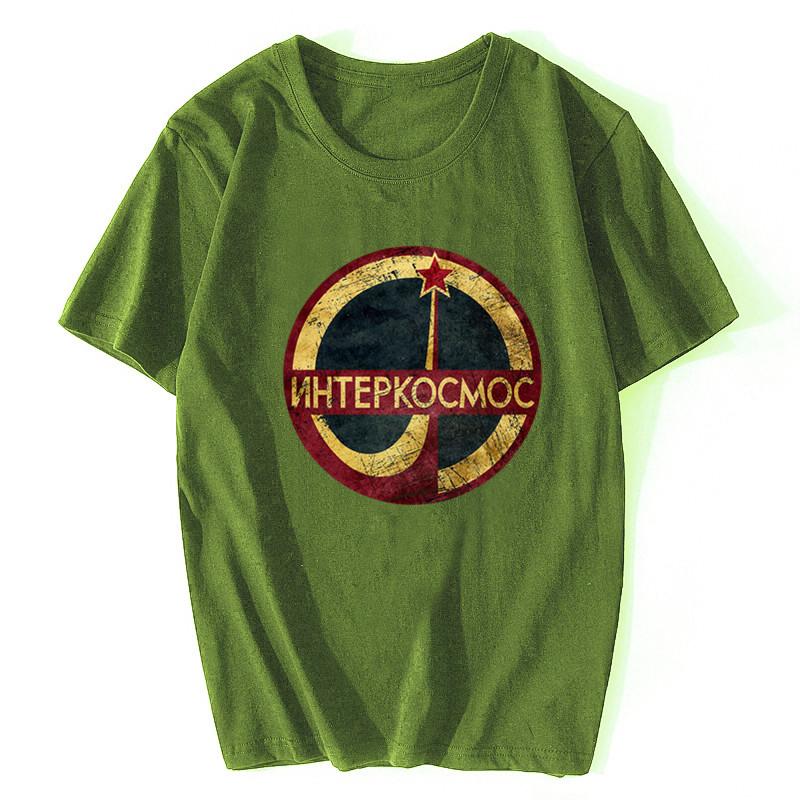 Interkosmos Cccp 100 Premium Cotton Soviet Gift Present Cotton Unisex Summer Casual Cotton Tee Fashion T Shirt Design Online