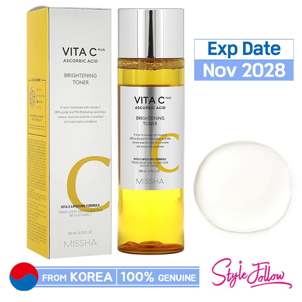 [MISSHA] Vita C Plus Осветляющий тоник 200 мл 1pc + Sample Gifts
