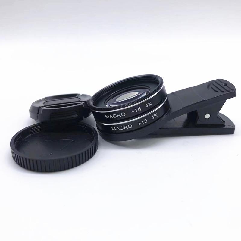Mobile Phone Lens 37mm Dual Macro Lens 4K HD MACRO 15X 4K SLR Dual Macro Shooting Artifact