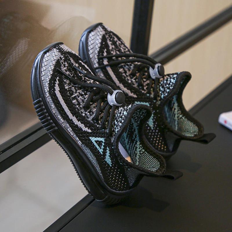 Children's Running Sneakers Breathable Lightweight Soft Non-slip Leisure Comfortable Walking Boys Girls Casual Shoes Single Net