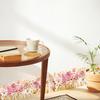 Pink Rose Removable Waterproof Baseboard Wall Sticker for Bedroom and Living Room Home Decoration