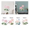 Lotus Wall Sticker Elegant Art Sticker Easily Install Accessories Wear Resistant Livingroom Wall Decal Home Decoration for Door