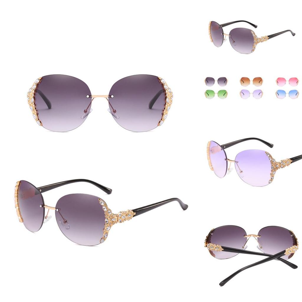 Stylish And Timeless Men Women Vintage Mirror Frameless Flat Lens Sunglasses