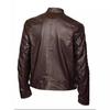 High quality men's stand-up collar European size leather jacket zipper pocket decorative leather jacket locomotive men's leather jacket