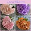 Fivehead Hydrangea Bouquet Artificial Floral Decor For Wedding And Home Interior Use