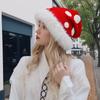 Hat Cute Imitation Rabbit Hair Mushroom Hat Knitted Wool Hat Thickened Warm Plush Hat Women's Pile Hat