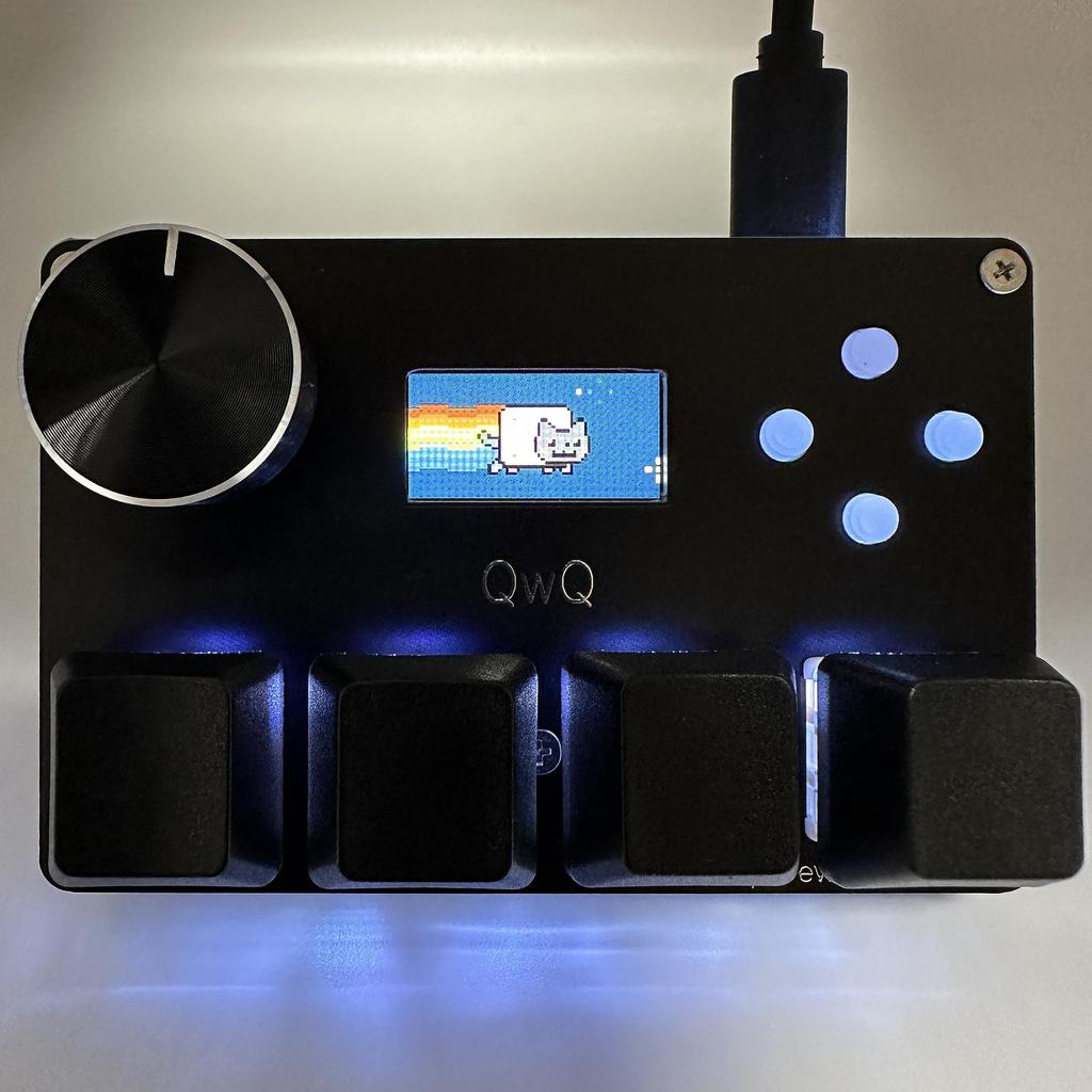 BTXETUEL SayoDevice O3C++ OSU Keyboard Rapid Trigger Hall Switch Magnetic Linear Switch Keyboard with Knob and Screen, Copy Paste, Shortcut, Macro