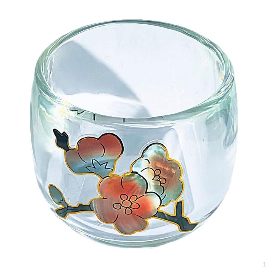 Glass Cup 100ml Handmade Coffee Mug Kung Fu Master Teacup for Latte Adults Men Women Tea Ceremony