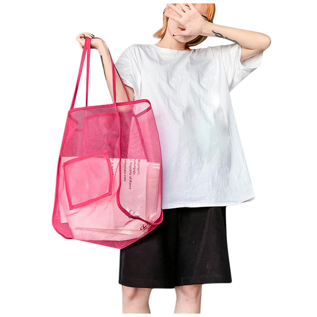 Mesh-Taschen mit großem Fassungsvermögen, Einkaufshandtasche, Reisetasche, Clutch, multifunktionale Taschen