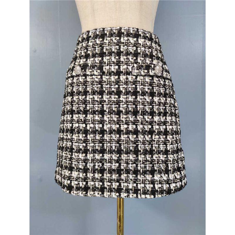 

Export Single H Home Classic Style Women s Silm Slim Looking High Waist Bodycon Dress Unique Chic Sexy A- line Work Clothing Skirt Black and White XL