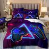 3D Game Player Bedding Set, Gamer Teens Down Duvet Cover Pillowcase 2/3pc Game Controller Luxury Home Textile Duvet Cover Set Gift