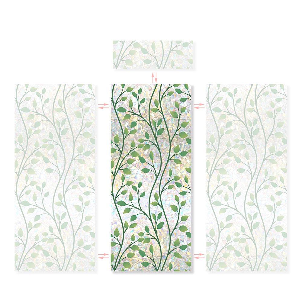 Multicolor Window Privacy Film DIY Accessoires Ornament Sun Catcher Glass Sticker Static Cling Electrostatic Static Decals