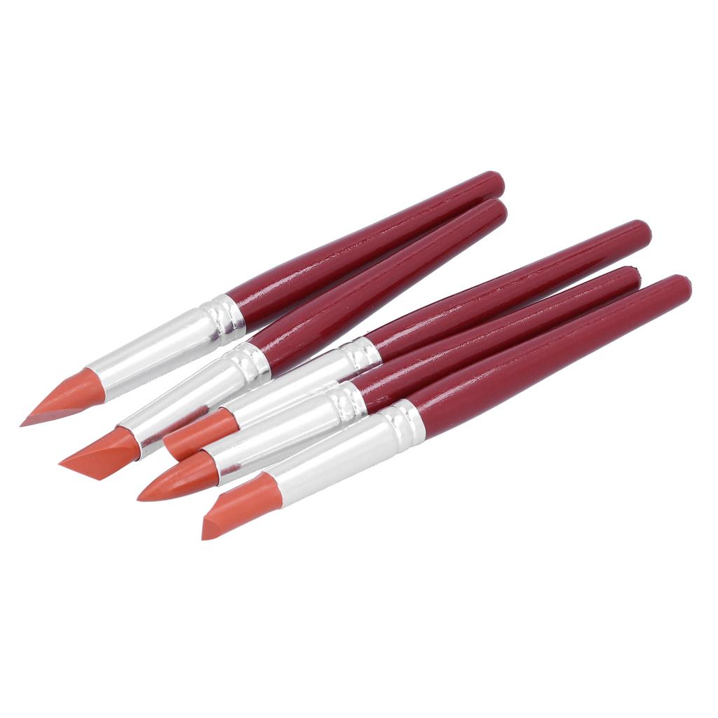 Silicone Clay Sculpting Tool Portable Pottery Clay Color Shaper Modeling Tool SetRed