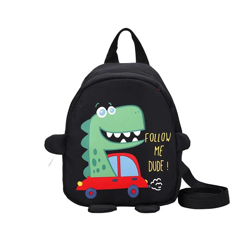 Cute Dinosaur Baby Kindergarten Backpack Cartoon Children School Bags Adjustable Boys Girls Anti-lost Book Bags Kids Backpacks