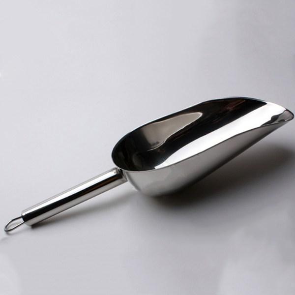 KAL Department Store Stainless Steel Ice Scoop, No. 1 (small) 260mm, 1 Piece, Korean Popular Tableware