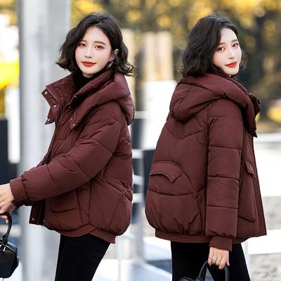 Thickened Winter Hooded Coat Loose Fit Short Warm Jacket Fashion