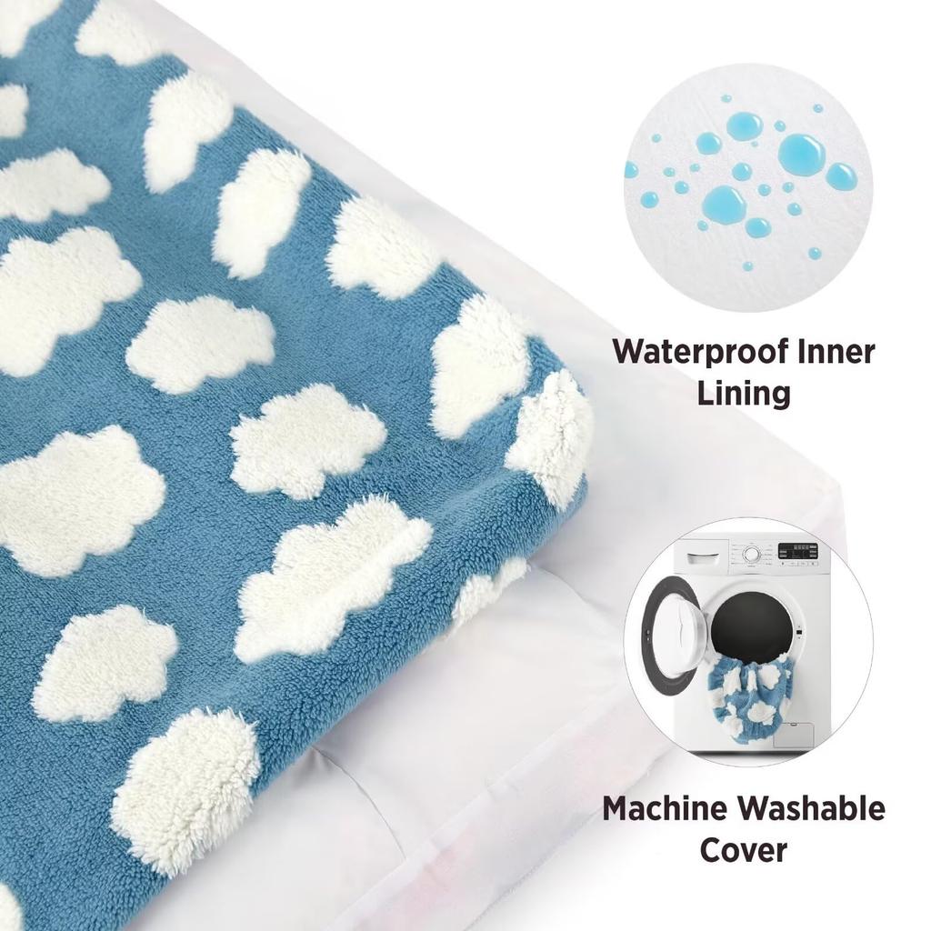 Lesure Dog Pet Pet Cat Foam Removable Easy to Stylish Pet Bed, Bed, Cushion, Bed, Waterproof, High-Resilience Filling, Cover, Non-Slip, Clean, Fluffy,