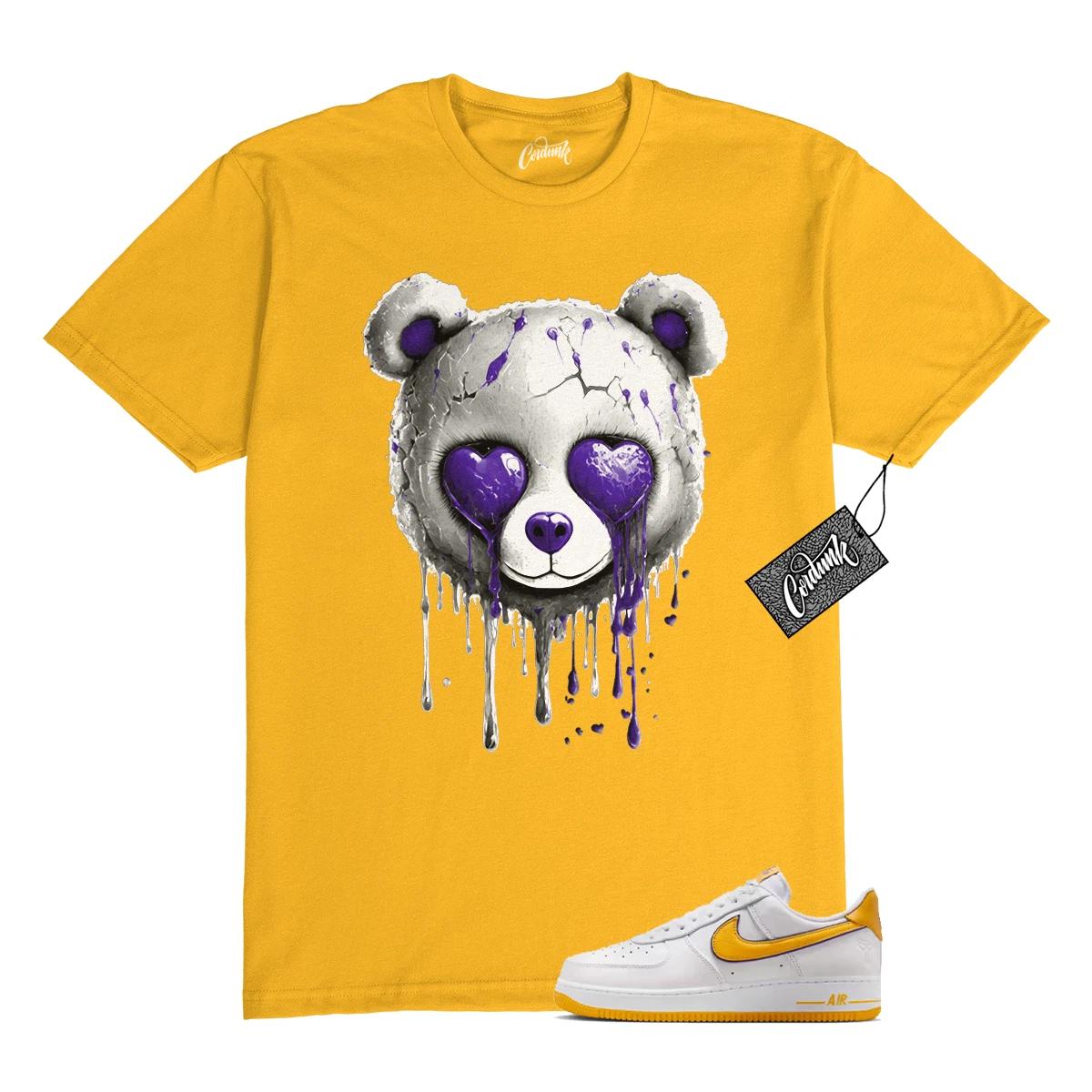

Air Force 1 White Varsity Maize Varsity Purple T Shirt to Match SLB XL