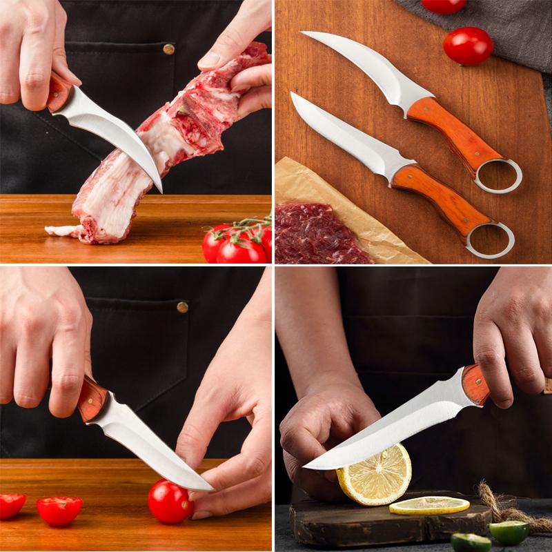 Chef Knife for Cooking Meat Cleaver Knife Kitchen Handmade Forged Knife Fruit Slicer Stainless Steel Professional Boning Knife