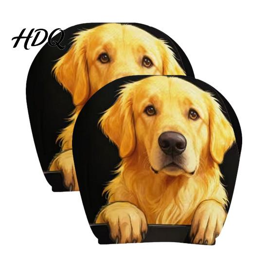 Universal Fit Auto Headrest Covers Scary Ghost Face Car Covers Funny Expression Seat Decor Protectors for SUV Truck Elastic Vehicle Interior
