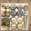 44pcs Shatterproof Electroplated Hanging Balls Christmas Tree Ornaments  New Year Decoration