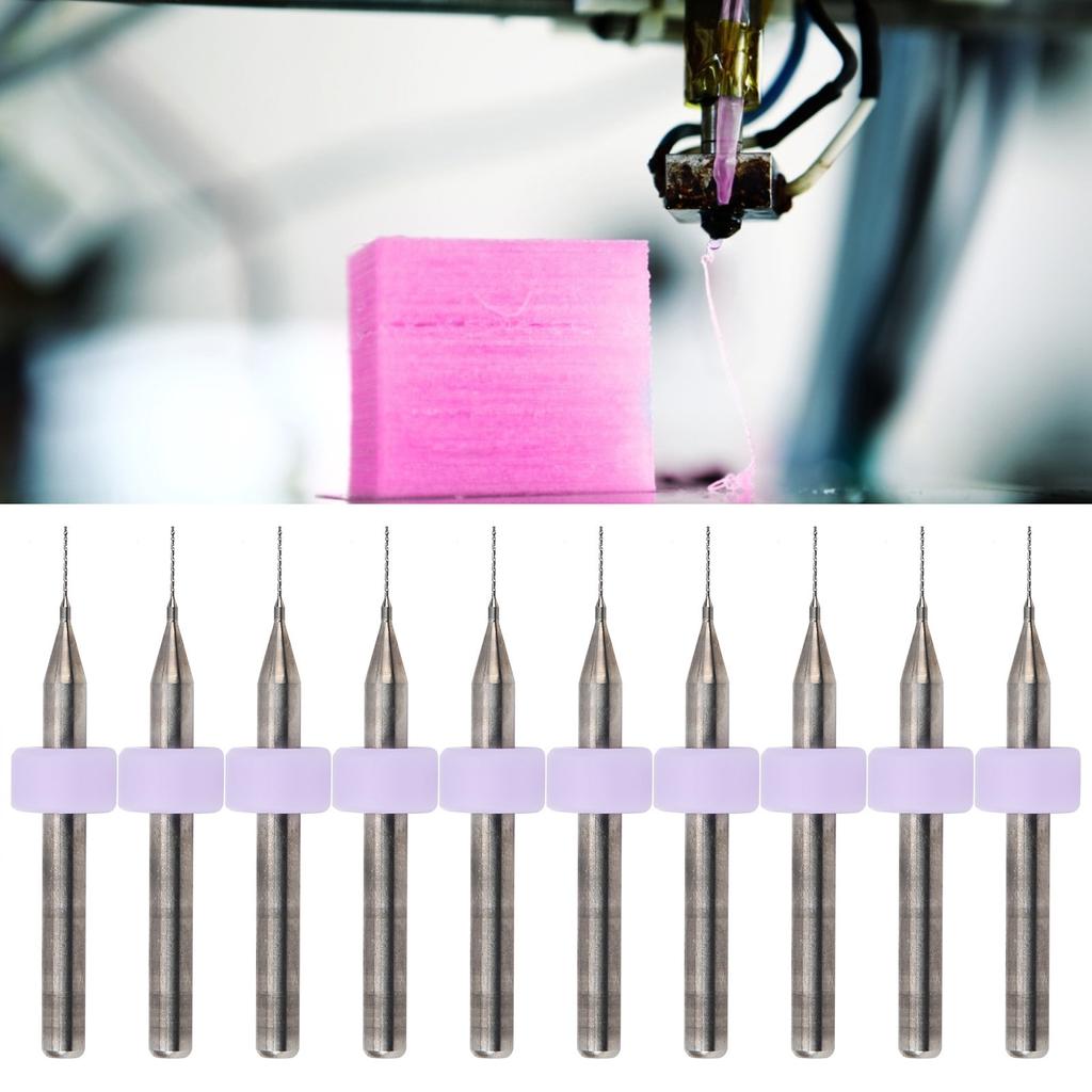 10pcs 0.3mm Cleaning Needle Nozzle Drill Bits Cleaner Tungsten Carbide 3D Printer Accessory