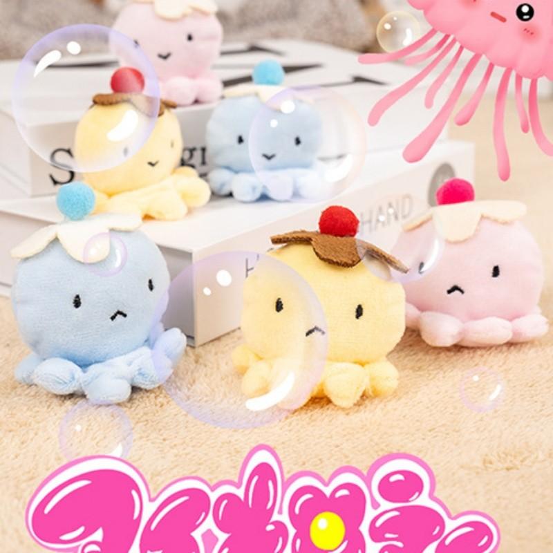 5cm 1pcs Cartoon Plush Octopus Pendant Doll Bag Women's Bag Fashion Pendant Cute Octopus Keychain Plush Doll Pendant Keychain