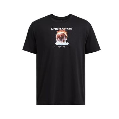 Fire Ice Schweres Basketball Kurzarm T-Shirt Herren Oberteile Schwarz 1387407-001