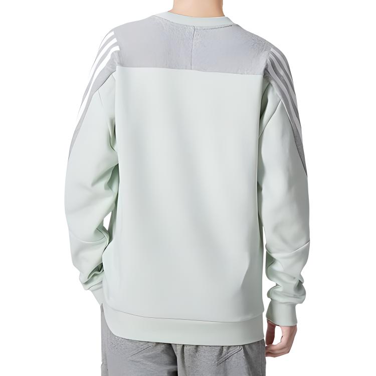 adidas Sweatshirts Men's Light Green Crew Neck Moderate Regular HK4564