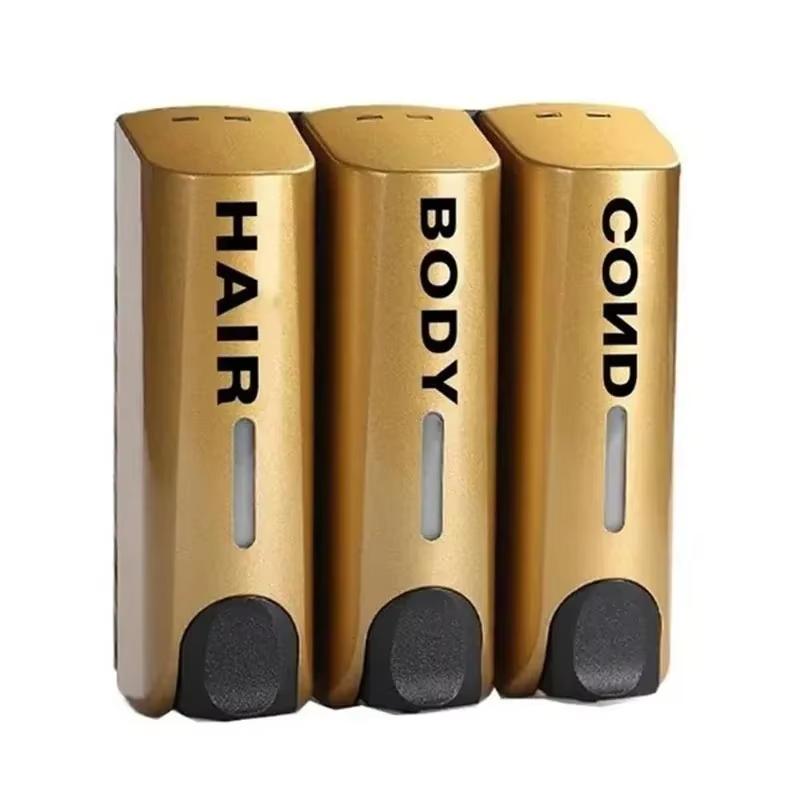 Badezimmer Automatischer Seifenspender Trio Wandmontierter Shampoo- und Spülungsspender, Spülungs-Duschgel-Spender-Set