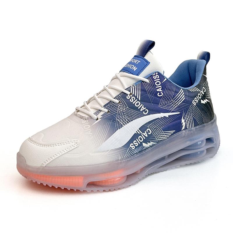 Casual Shoes Fashion Comfortable Walking Shoes Men's Spring and Autumn Lace-up Running Shoes Thick Soles