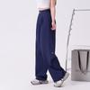 High-Waisted Wide-Leg Straight Trousers Women - Stretchy Nylon Tailored Pants Elegant Casual Office Wear