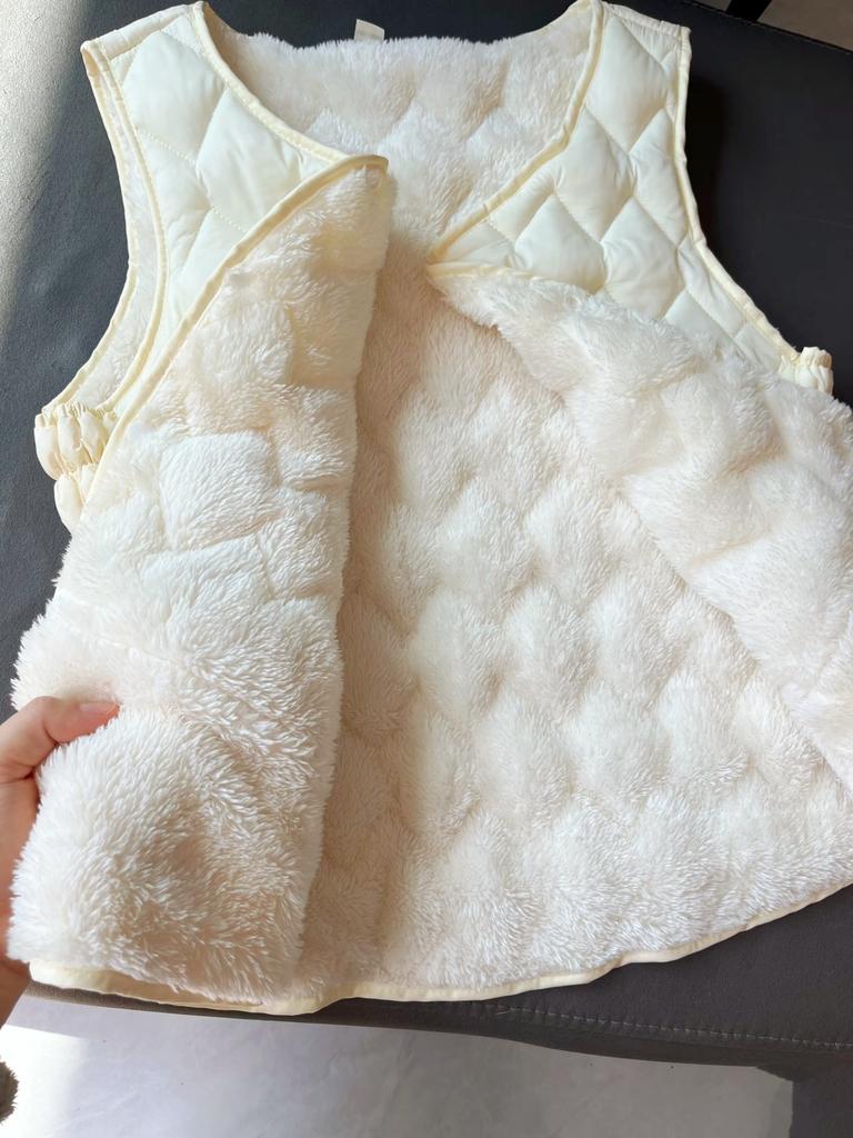 New down cotton vest women's autumn and winter warm inside with short lamb down vest vest vest vest vest