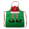 Christmas Decoration Elf Apron Green Kitchen Apron Waiver Christmas Printed Apron Christmas Belt Style Apron