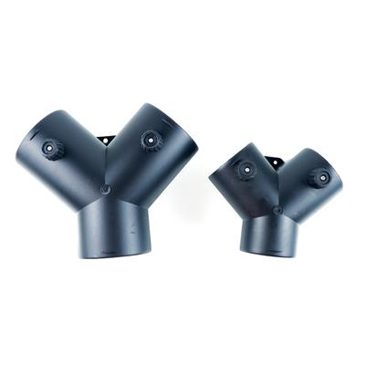 2 Vavles Flap Adjustable Air Diesel Parking Heater Vent Ducting Y Branch Splitter Exhaust Pipe Joiner Connector For Webasto