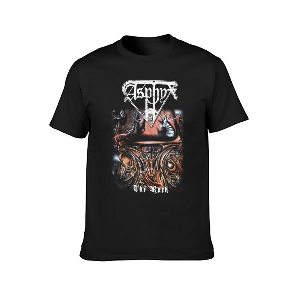 Asphyx - The Rack Classic Old School Death Metal T-Shirt korean fashion blanks customizeds black t-shirts for men