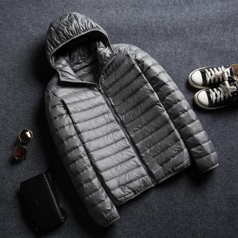 Autumn and Winter Cotton-padded Clothes Men's Light and Fashionable Cotton-padded Clothes Hooded Short Youth Stand-up Collar Cotton-padded Jacket