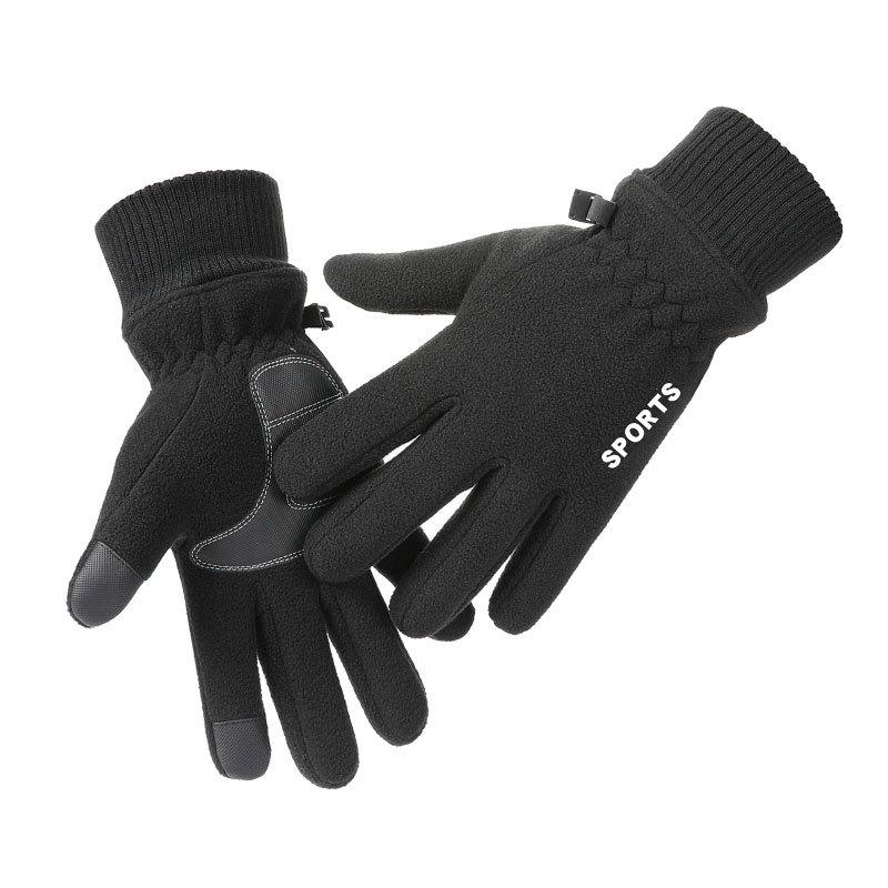 

Зимние теплые перчатки плюс бархатные утолщенные флисовые перчатки для улицы, велоспорта, ветрозащитные, холодостойкие, с сенсорным экраном, лыжные перчатки One Size