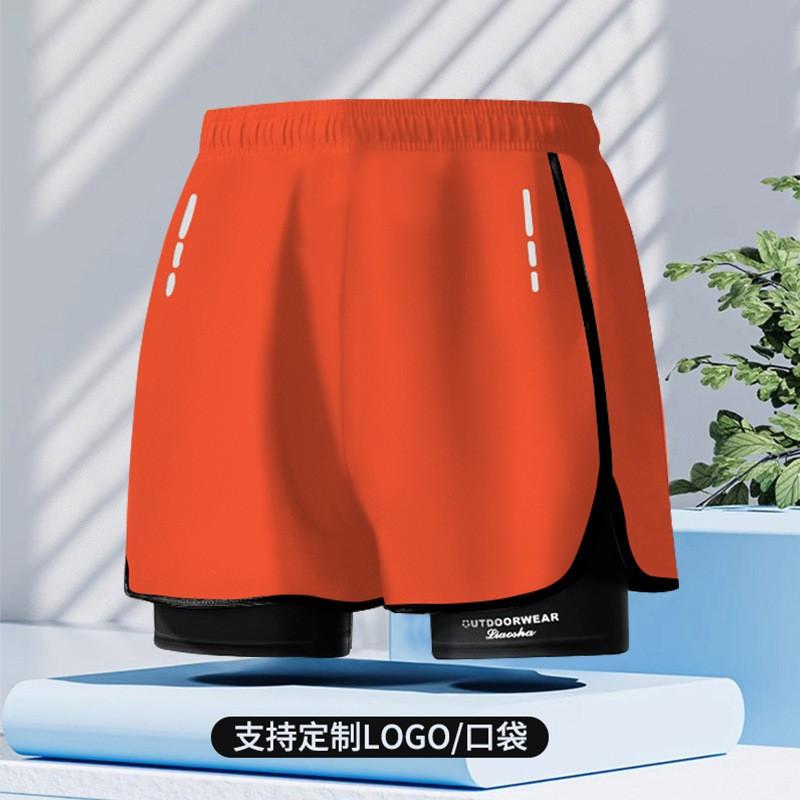 Mens Quick-Dry Swim Trunks With Inner Brief Support Loose Fit Athletic Board Shorts Swimming Beach Surfing
