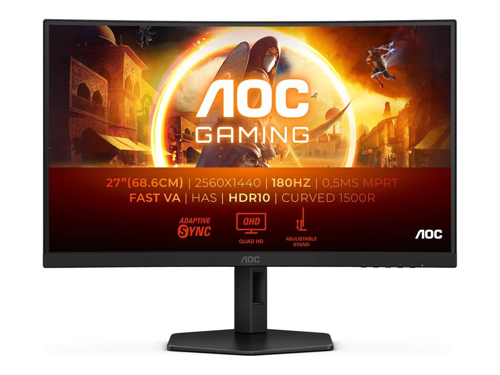 AOC Gaming CQ27G4X 27"", 2560x1440/1ms/300cd/m², HDMI, DisplayPort, Headphone Out