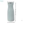 Modern Ribbed Plastic Vase,Minimalist Textured Flower Vases for Home Decor,Living Room Table Centerpiece
