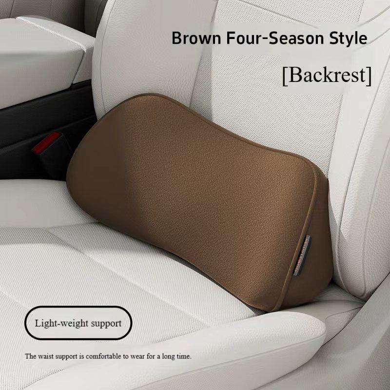 Car Seat Pillow Memory Foam Lumbar Support Breathable Back Protector Suitable for Office Chairs and Car Interior Accessories