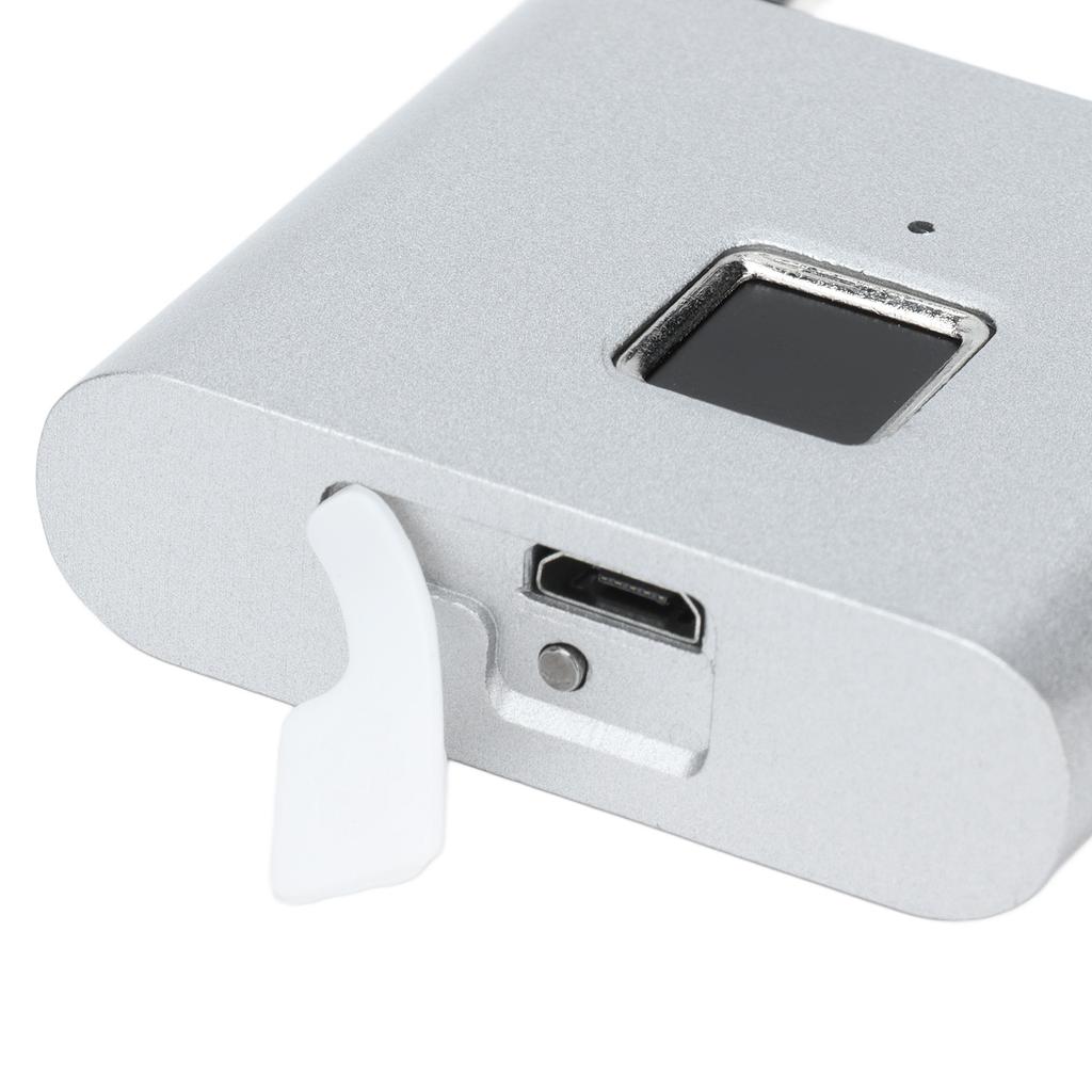 Fingerprint Padlock Zinc Alloy Smart Home Cabinet Door Dormitory Locker Fingerprint Lock
