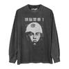 Zuno Keisatsu TShirt  Brain Police  Japanese Punk Rock Folk Band DNA Frank Zappa Washed Long Short Sleeves Print Mens Shirt
