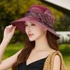 Summer fashion versatile organza sunshade sunscreen hat children outdoor travel leisure sun hat show washbasin hat
