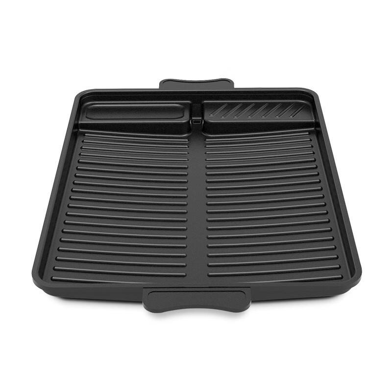 ZISIZ Portable Rectangular Maifan Stone Grill Pan