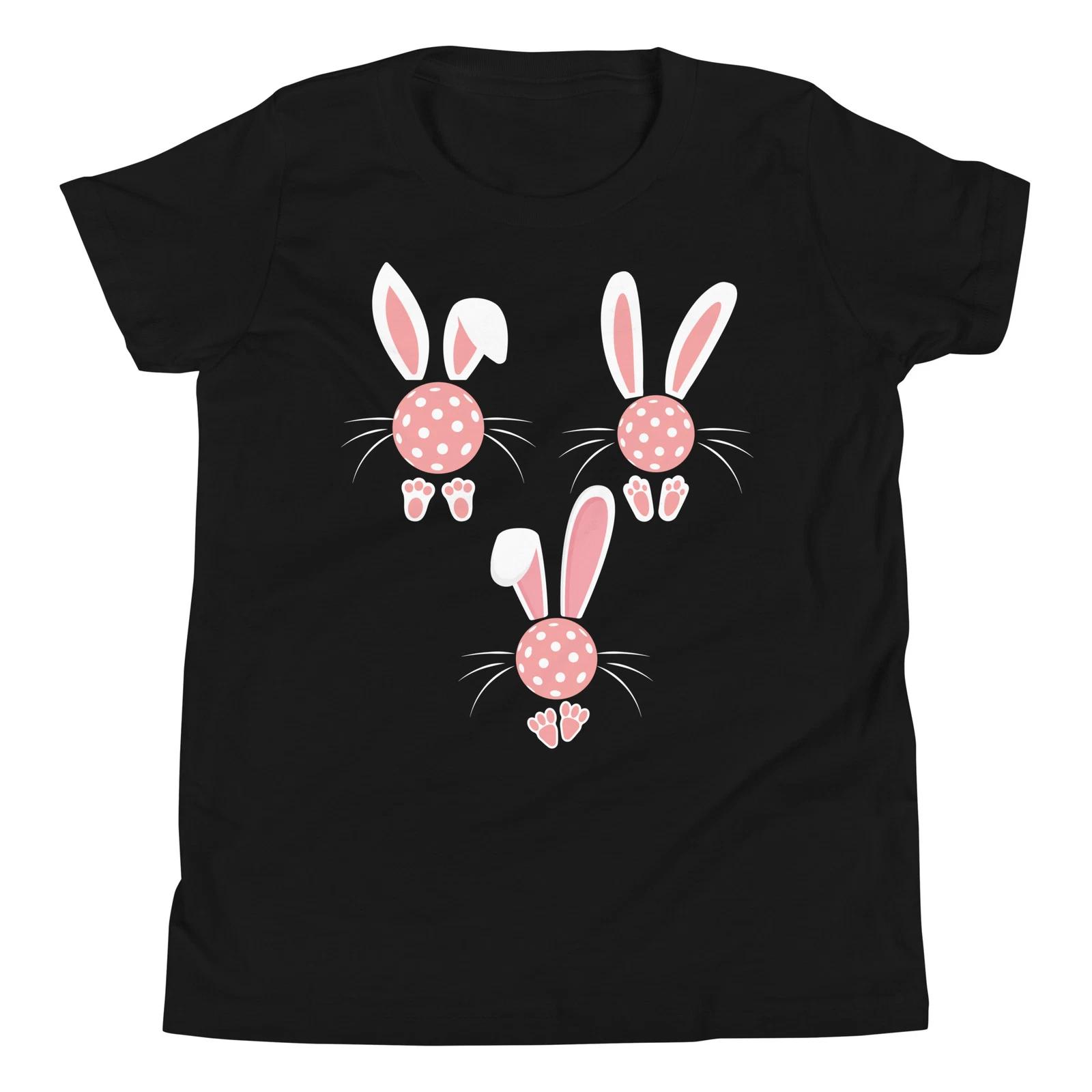 Pickleball Lover Easter Bunny Ears Feet Kids Toddler Shirt 110