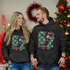 Fashion Casual Outfit Sweatsuit Long Sleeve Top Printed Hooded Sweatshirt Matching Couple Set For Him And Her